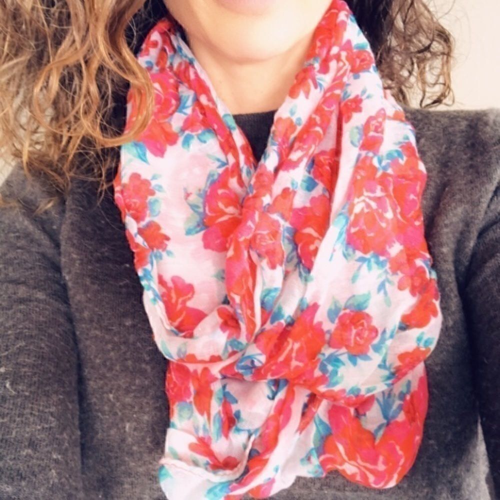 3/30$ Infinity floral scarf 